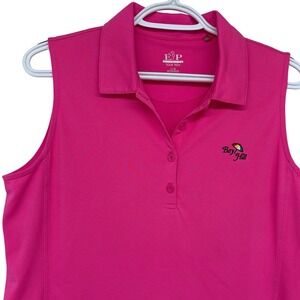 EP Pro Tour Tech Sleeveless Golf Polo Shirt Large Women's Pink Golfing Bay Hill